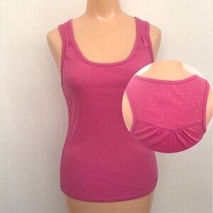 Pink Fitted Tank Top Large